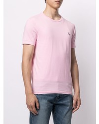 rosa T-Shirt mit einem Rundhalsausschnitt von Polo Ralph Lauren