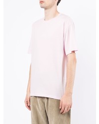 rosa T-Shirt mit einem Rundhalsausschnitt von A.P.C.