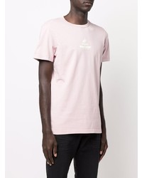 rosa T-Shirt mit einem Rundhalsausschnitt von Diesel