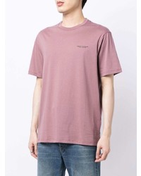 rosa T-Shirt mit einem Rundhalsausschnitt von Armani Exchange