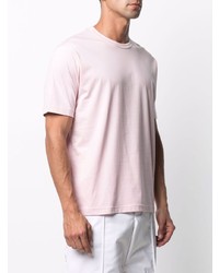 rosa T-Shirt mit einem Rundhalsausschnitt von Junya Watanabe MAN