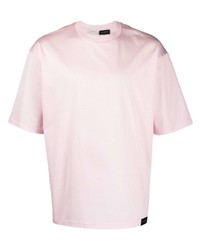 rosa T-Shirt mit einem Rundhalsausschnitt von Low Brand
