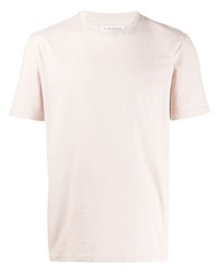 rosa T-Shirt mit einem Rundhalsausschnitt von Maison Margiela