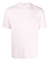 rosa T-Shirt mit einem Rundhalsausschnitt von Malo