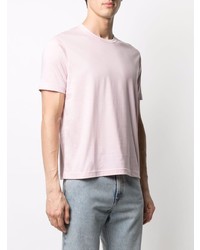 rosa T-Shirt mit einem Rundhalsausschnitt von Junya Watanabe MAN