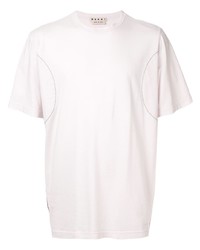 rosa T-Shirt mit einem Rundhalsausschnitt von Marni
