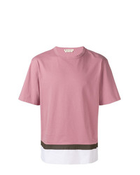 rosa T-Shirt mit einem Rundhalsausschnitt von Marni