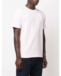 rosa T-Shirt mit einem Rundhalsausschnitt von MAISON KITSUNÉ