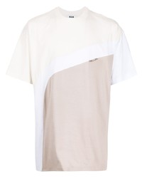 rosa T-Shirt mit einem Rundhalsausschnitt von MSGM