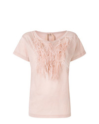 rosa T-Shirt mit einem Rundhalsausschnitt von N°21