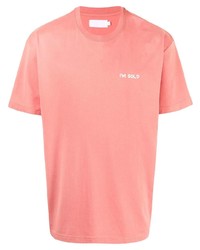 rosa T-Shirt mit einem Rundhalsausschnitt von Off Duty