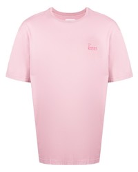 rosa T-Shirt mit einem Rundhalsausschnitt von Off Duty