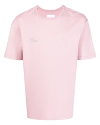 rosa T-Shirt mit einem Rundhalsausschnitt von Off Duty