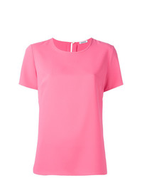 rosa T-Shirt mit einem Rundhalsausschnitt von P.A.R.O.S.H.