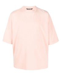 rosa T-Shirt mit einem Rundhalsausschnitt von Palm Angels