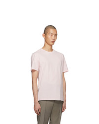 rosa T-Shirt mit einem Rundhalsausschnitt von Maison Margiela