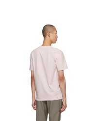 rosa T-Shirt mit einem Rundhalsausschnitt von Maison Margiela