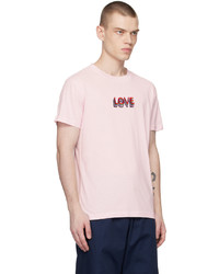 rosa T-Shirt mit einem Rundhalsausschnitt von VIKTOR & ROLF MISTER MISTER