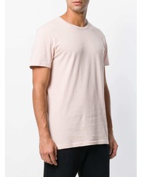 rosa T-Shirt mit einem Rundhalsausschnitt von Ron Dorff