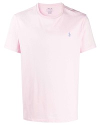 rosa T-Shirt mit einem Rundhalsausschnitt von Polo Ralph Lauren