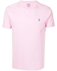 rosa T-Shirt mit einem Rundhalsausschnitt von Polo Ralph Lauren