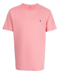 rosa T-Shirt mit einem Rundhalsausschnitt von Polo Ralph Lauren