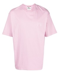 rosa T-Shirt mit einem Rundhalsausschnitt von President’S