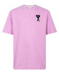 rosa T-Shirt mit einem Rundhalsausschnitt von Puma