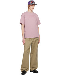 rosa T-Shirt mit einem Rundhalsausschnitt von BUTLER SVC