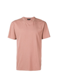rosa T-Shirt mit einem Rundhalsausschnitt von Qasimi