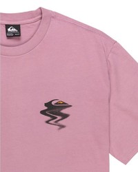 rosa T-Shirt mit einem Rundhalsausschnitt von Quiksilver