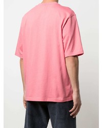 rosa T-Shirt mit einem Rundhalsausschnitt von adidas