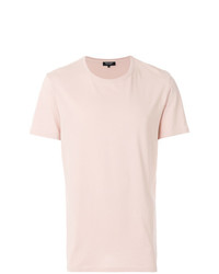 rosa T-Shirt mit einem Rundhalsausschnitt von Ron Dorff