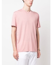 rosa T-Shirt mit einem Rundhalsausschnitt von Tom Ford