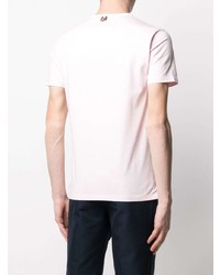 rosa T-Shirt mit einem Rundhalsausschnitt von Thom Browne