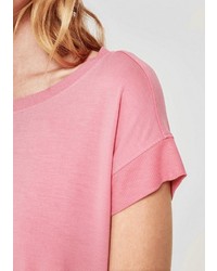 rosa T-Shirt mit einem Rundhalsausschnitt von S.OLIVER RED LABEL