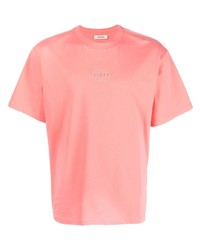 rosa T-Shirt mit einem Rundhalsausschnitt von Sandro