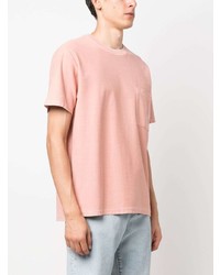 rosa T-Shirt mit einem Rundhalsausschnitt von AUTRY