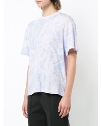 rosa T-Shirt mit einem Rundhalsausschnitt von Proenza Schouler