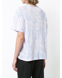 rosa T-Shirt mit einem Rundhalsausschnitt von Proenza Schouler