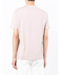 rosa T-Shirt mit einem Rundhalsausschnitt von Brunello Cucinelli