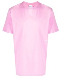 rosa T-Shirt mit einem Rundhalsausschnitt von Soulland