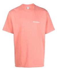 rosa T-Shirt mit einem Rundhalsausschnitt von Sporty & Rich