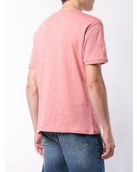 rosa T-Shirt mit einem Rundhalsausschnitt von Alex Mill