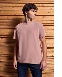 rosa T-Shirt mit einem Rundhalsausschnitt von STREET ONE MEN