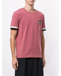 rosa T-Shirt mit einem Rundhalsausschnitt von Cerruti 1881