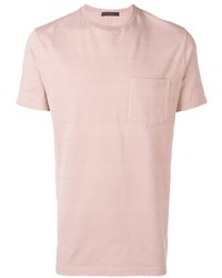 rosa T-Shirt mit einem Rundhalsausschnitt von The Gigi