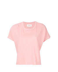 rosa T-Shirt mit einem Rundhalsausschnitt von The Great