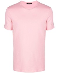rosa T-Shirt mit einem Rundhalsausschnitt von Tom Ford