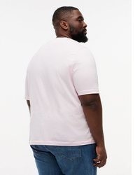 rosa T-Shirt mit einem Rundhalsausschnitt von Tommy Hilfiger Big & Tall